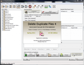 Delete Duplicate Files 4.5.0.1 Final 32-bit/64-bit