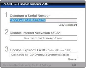Adobe CS4 License Manager 1.0