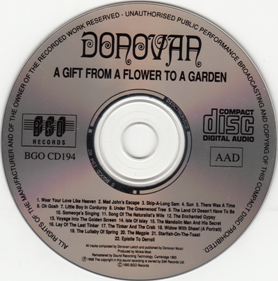 Donovan - A Gift From A Flower To A Garden 