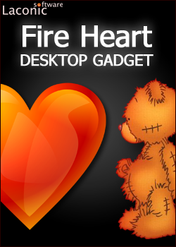 Fire Heart Desktop Gadget