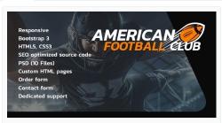 American Football HTML Website Template [html]
