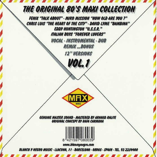 VA - I Love Max Music: The Original 80's Maxi Collection Vol.1 
