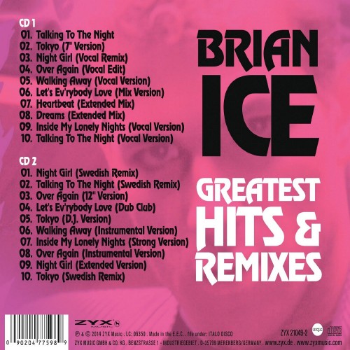 Brian Ice - Greatest Hits Remixes 