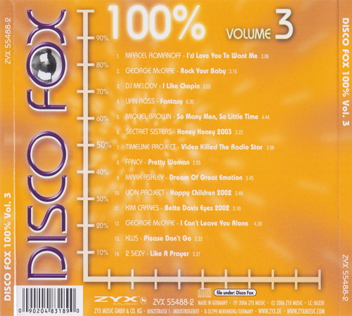 VA - Disco Fox 100% - Vol. 1-4 