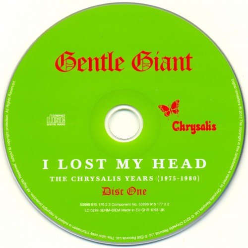 Gentle Giant - I Lost My Head: The Chrysalis Years 1975-1980 