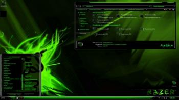 Razer Red & Green тема для Windows 7 / Theme for Windows 7