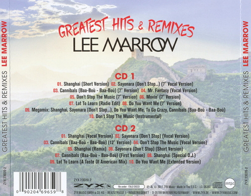 Lee Marrow - Greatest Hits Remixes 