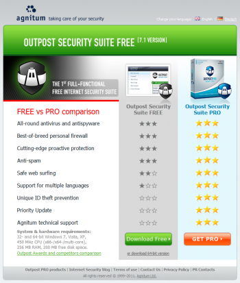 Outpost Security Suite Free 7.0.4 32-bit/64-bit
