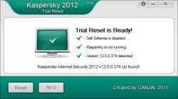 Kaspersky 2012 Trial Reset 1.20