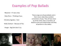 Modern Pop Ballads