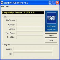 Very PDF to Word Converter 3.0