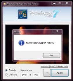 Windows 7 Logon UI Changer 1.0.1.0