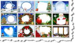 PSD рамки Christmas vol 2 для создания фотоальбомов