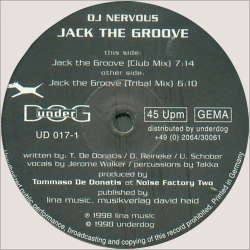 DJ Nervous Jack The Groove (Vinyl, 12 )