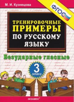 Тренировочные примеры по русскому языку 3 класс